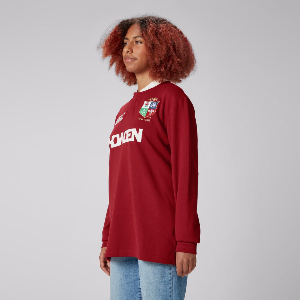 BRITISH & IRISH LIONS CCC LONG SLEEVE CLASSIC JERSEY RED