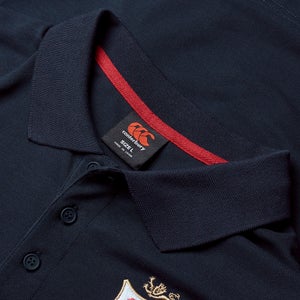 Mens British & Irish Lions Pique Polo Navy