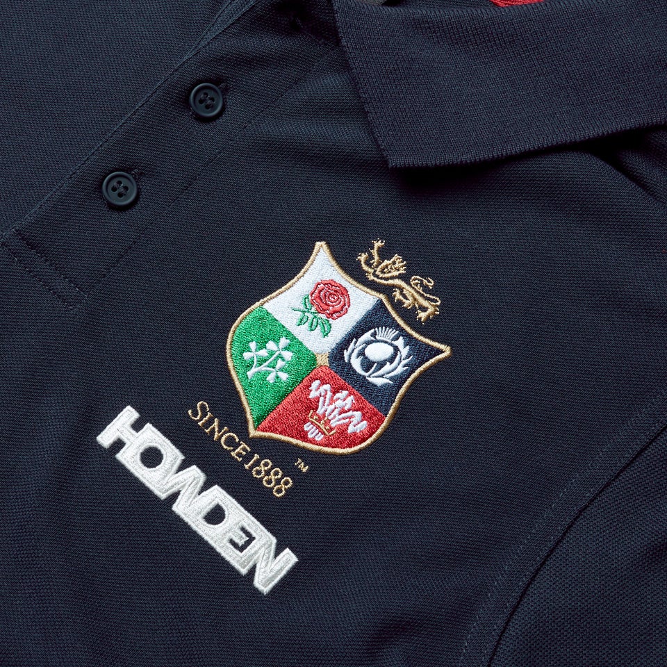 Mens British & Irish Lions Pique Polo Navy
