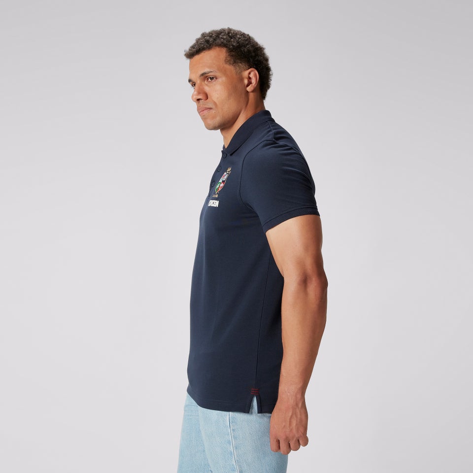 MENS BRITISH & IRISH LIONS CCC PIQUE POLO BLUE