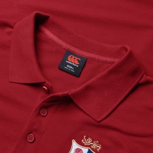 MENS BRITISH & IRISH LIONS CCC PIQUE POLO RED