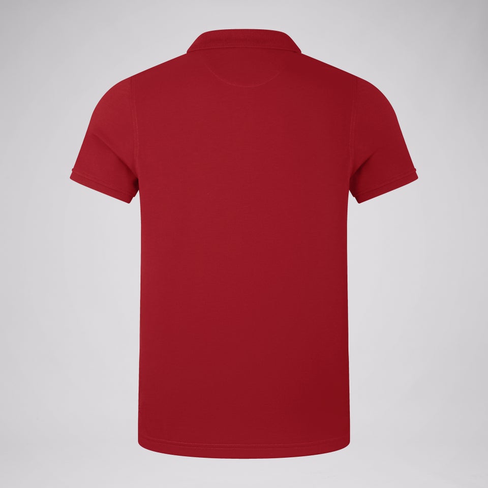 Mens British & Irish Lions Pique Polo Red