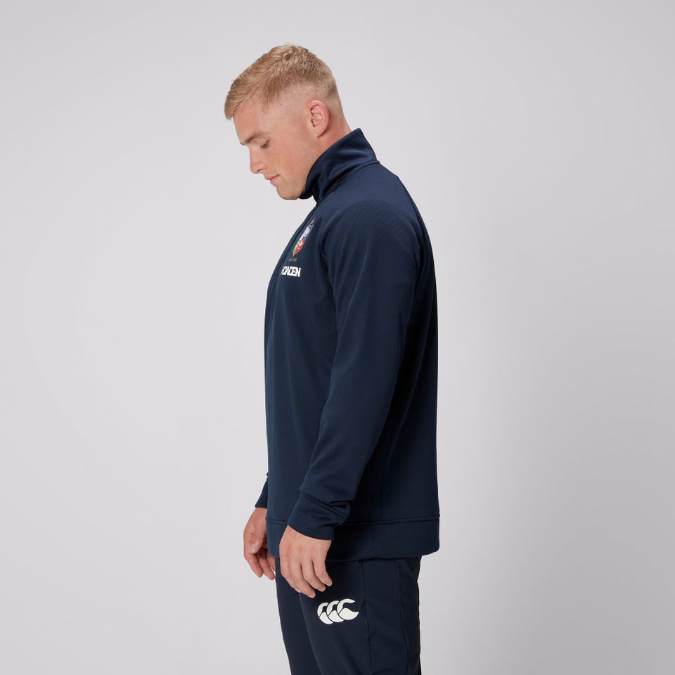 Mens British & Irish Lions 1/4 Zip Fleece Navy