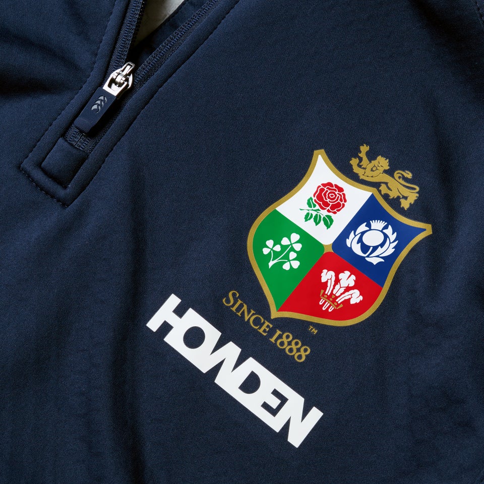 Mens British & Irish Lions 1/4 Zip Fleece Navy