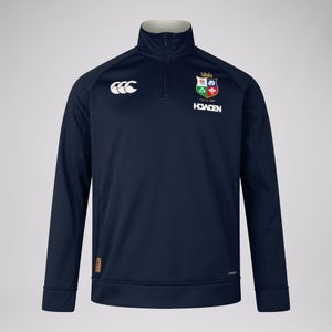 Mens British & Irish Lions 1/4 Zip Fleece Navy