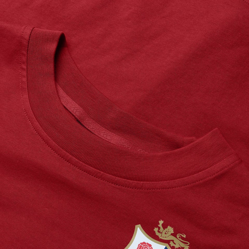 WOMENS BRITISH & IRISH LIONS CCC COTTON JERSEY T-SHIRT RED