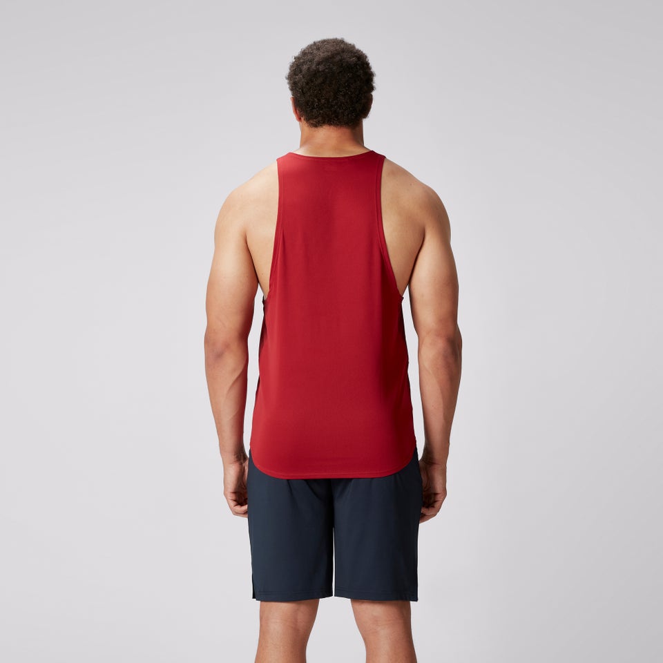 CANTERBURY BIL POLY SINGLET AM RED