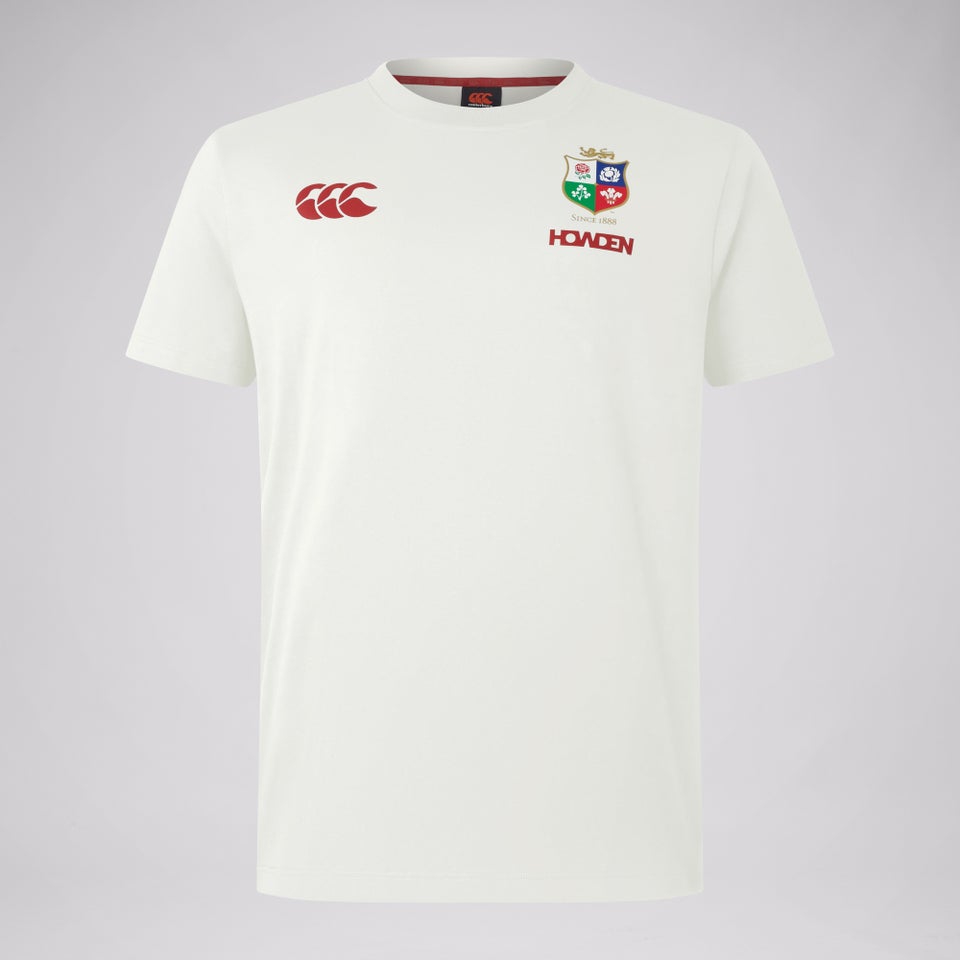 Mens British & Irish Lions Cotton Jersey Tee Cream