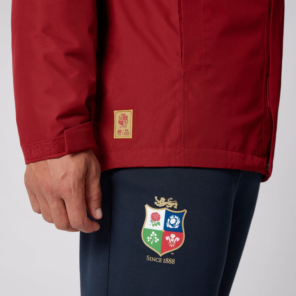 Mens British & Irish Lions Waterproof Jacket Red