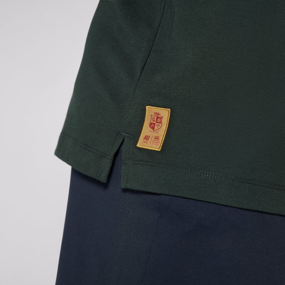 MENS BRITISH & IRISH LIONS CCC COTTON SINGLET GREEN