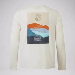 Junior Unisex British & Irish Lions Outback Long Sleeve Tee White