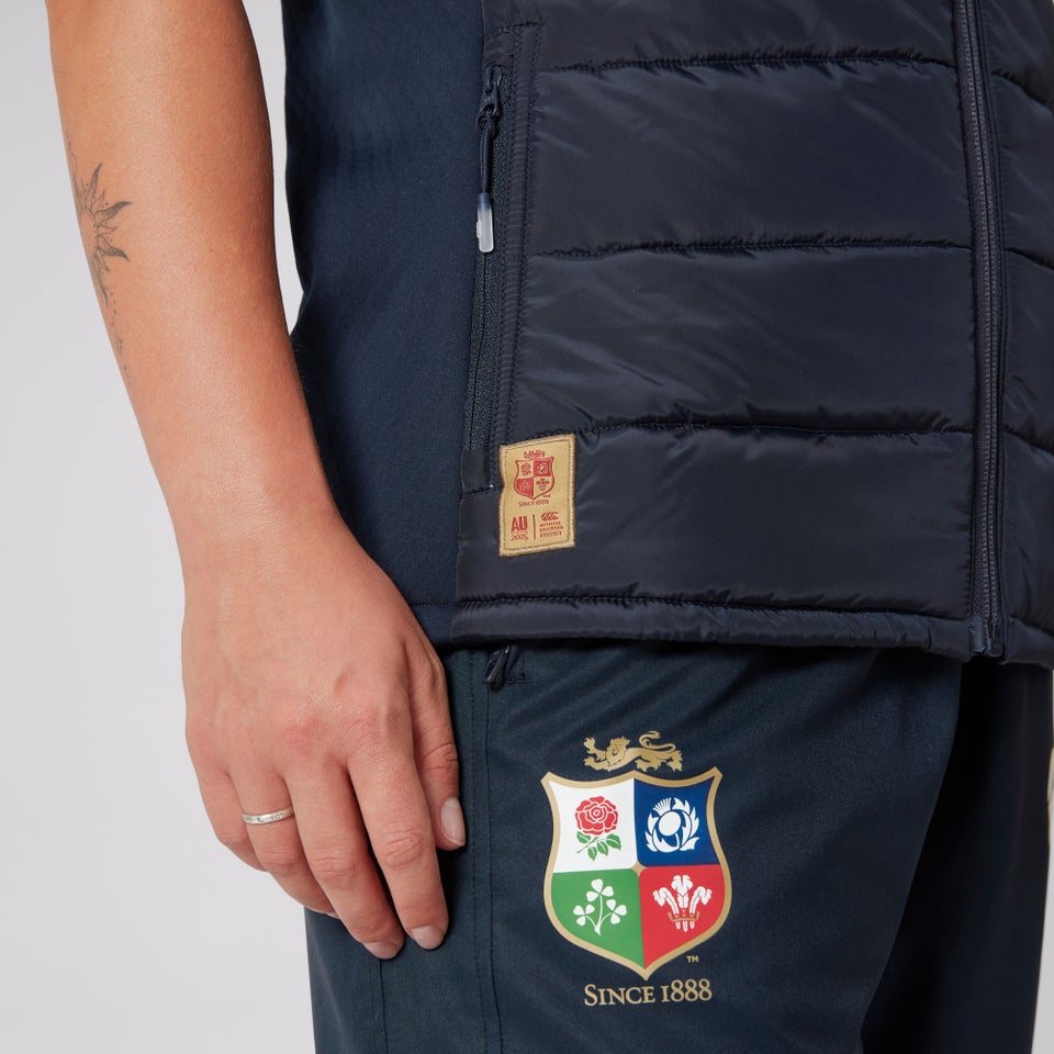 Womens British & Irish Lions Microlight Gilet Navy