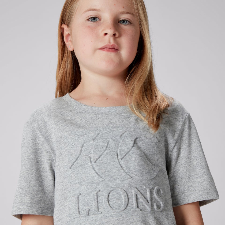 Junior Unisex British & Irish Lions Monument Tee Grey Marl