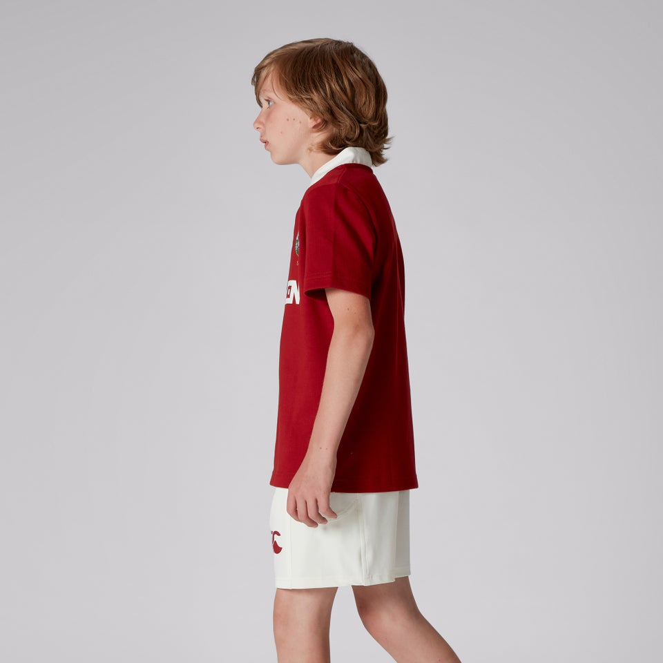 Junior Unisex British & Irish Lions Classic Short Sleeve Jersey Red