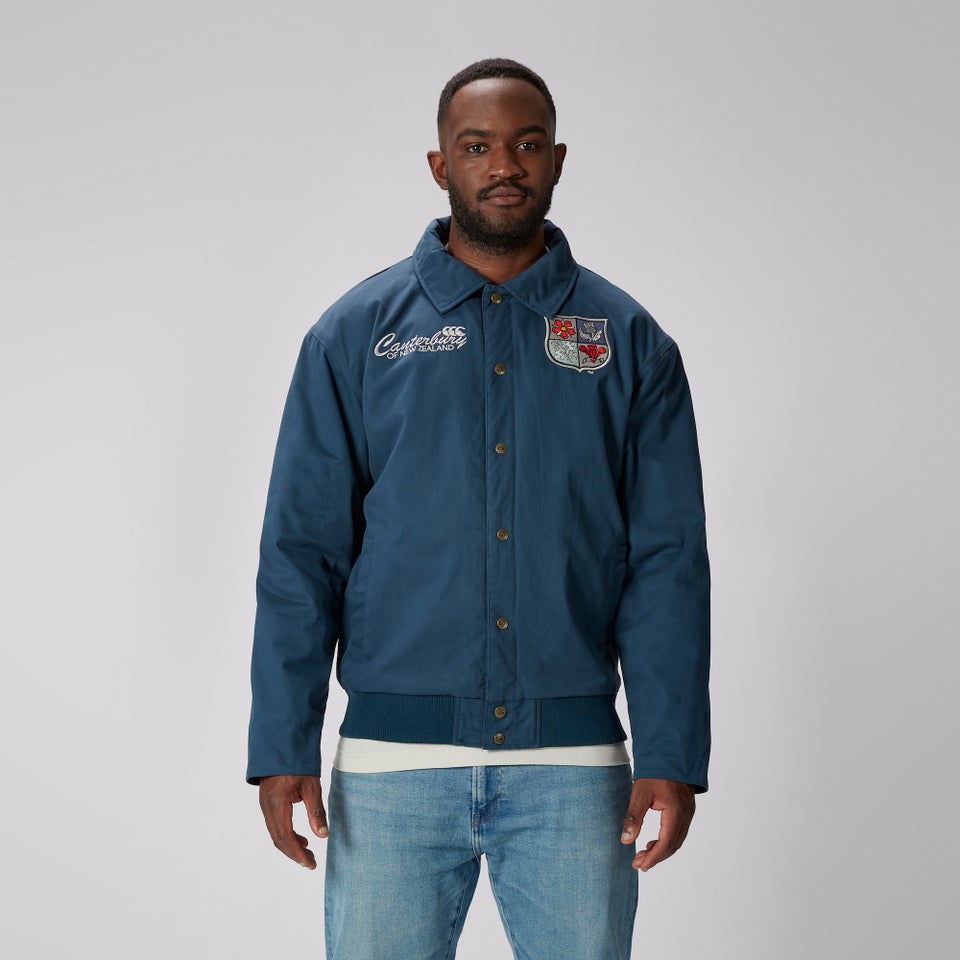 BRITISH & IRISH LIONS CCC HERITAGE QUILTED JACKET BLUE