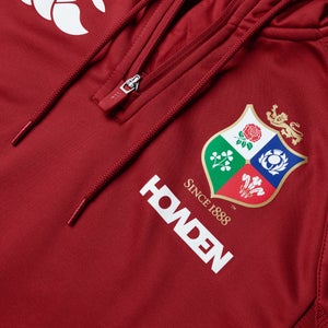 Womens British & Irish Lions 1/4 Zip Hoody Red