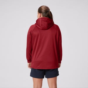 Womens British & Irish Lions 1/4 Zip Hoody Red