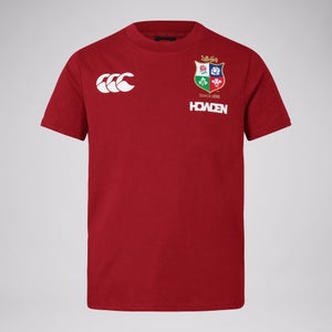 KIDS BRITISH & IRISH LIONS CCC COTTON JERSEY T-SHIRT RED - 10YR