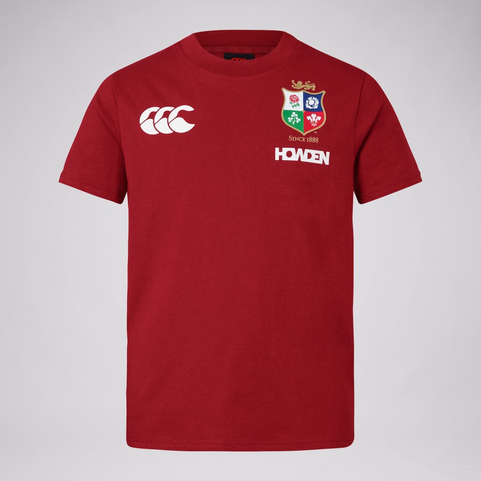 KIDS BRITISH & IRISH LIONS CCC COTTON JERSEY T-SHIRT RED