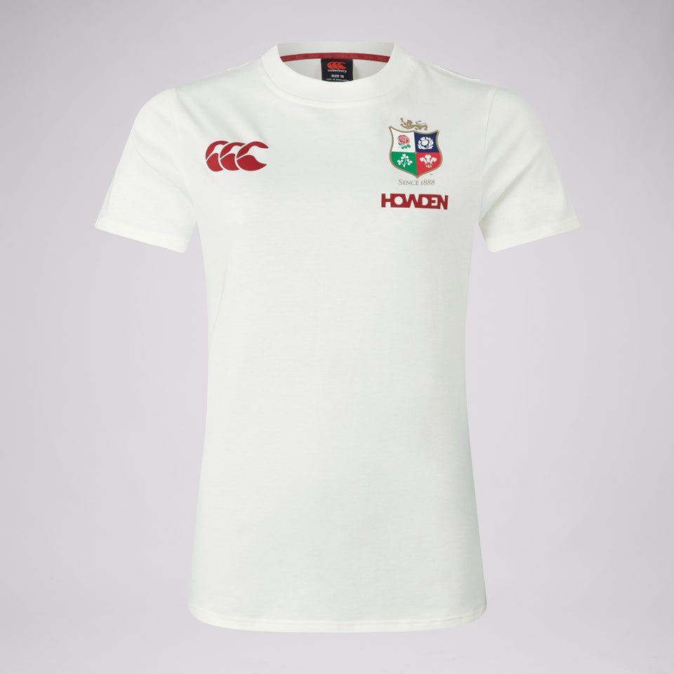 Womens British & Irish Lions Cotton Jersey Tee Cream