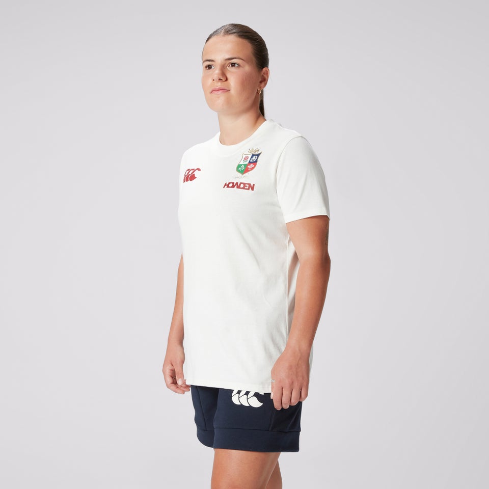 Womens British & Irish Lions Cotton Jersey Tee Cream
