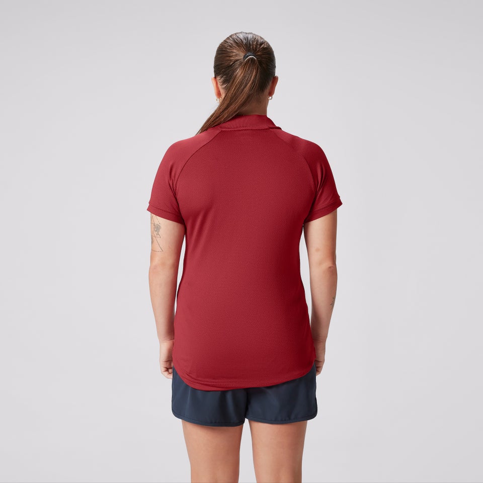 WOMENS BRITISH & IRISH LIONS CCC POLO RED