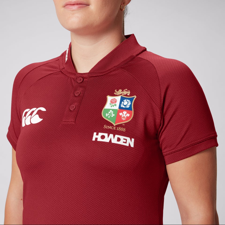 Womens British & Irish Lions Polo Shirt Red