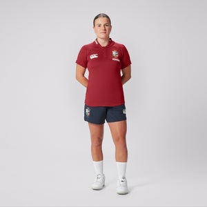 WOMENS BRITISH & IRISH LIONS POLO SHIRT RED - 14