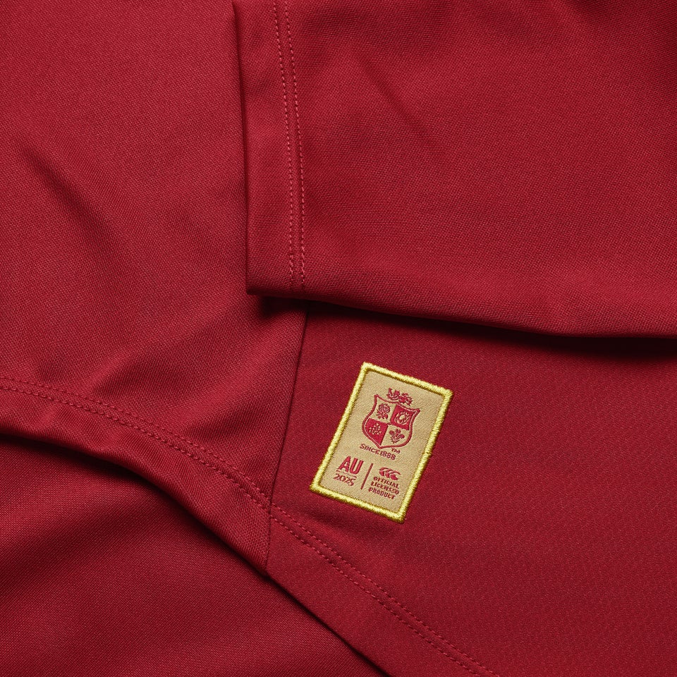 Mens British & Irish Lions Drill Top Red