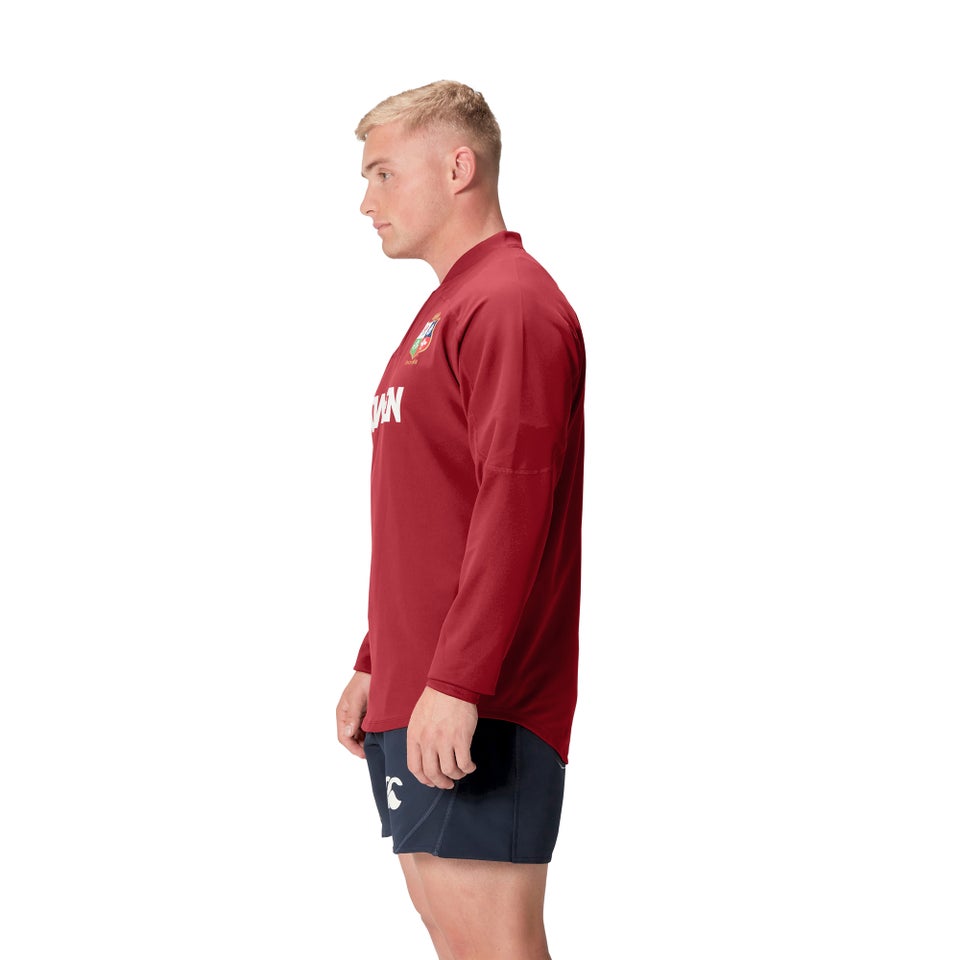 Mens British & Irish Lions Drill Top Red
