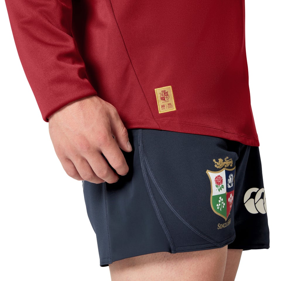 Mens British & Irish Lions Drill Top Red