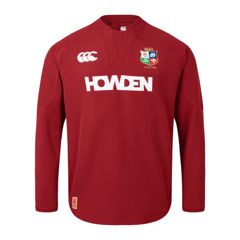 Mens British & Irish Lions Drill Top Red