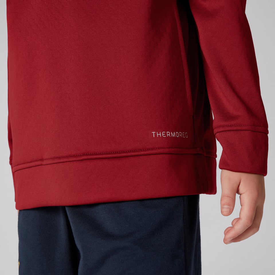 CANTERBURY BIL 1/4 ZIP FLEECE K JU RED