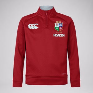 Junior Unisex British & Irish Lions 1/4 Zip Fleece Red