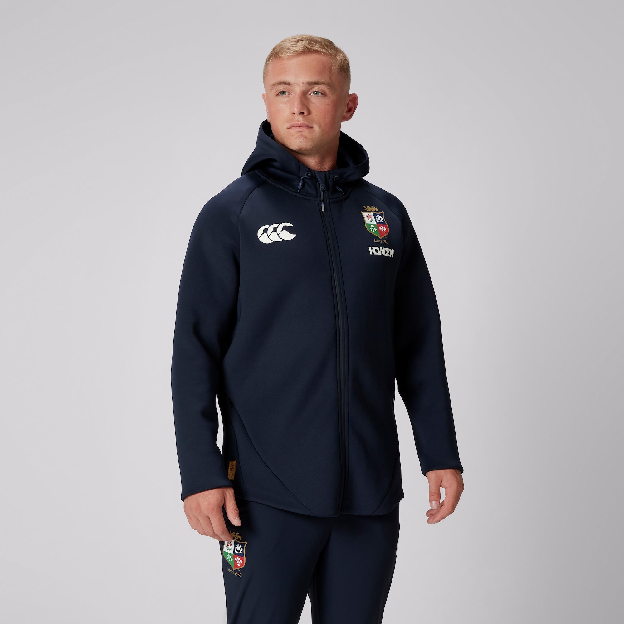 MENS BRITISH & IRISH LIONS CCC EVEREST HOODIE BLUE | Canterbury