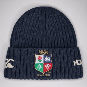 ADULT UNISEX BRITISH & IRISH LIONS BEANIE NAVY - ONE SIZE