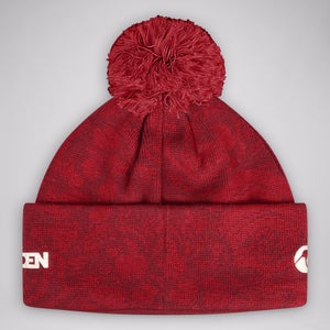 Adult Unisex British & Irish Lions Fleece Lined Bobble Hat Red