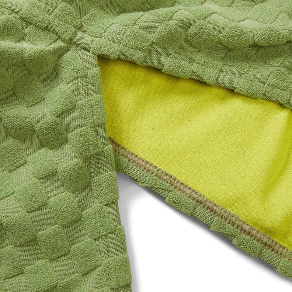 Grüner FLU3NTE asymmetrischer Badeanzug mit Cut-Out