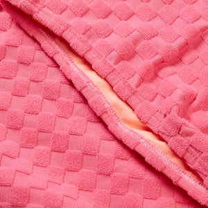 Monopièce à découpe asymétrique en tissu éponge Flu3nte pour femmes, rose