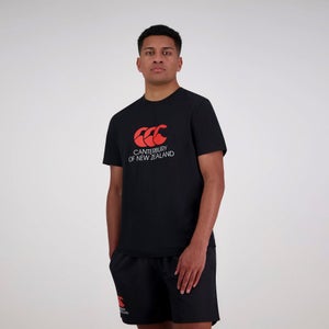 MENS CNZ SS T-SHIRT JET BLACK - 2XL