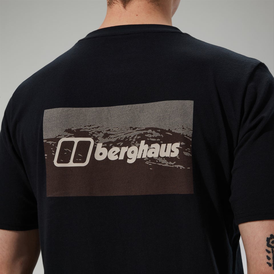 Cheviot Box Logo Herren-T-Shirt - Schwarz