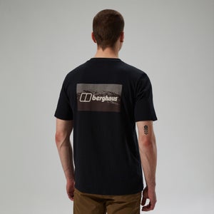 Cheviot Box Logo Herren-T-Shirt - Schwarz