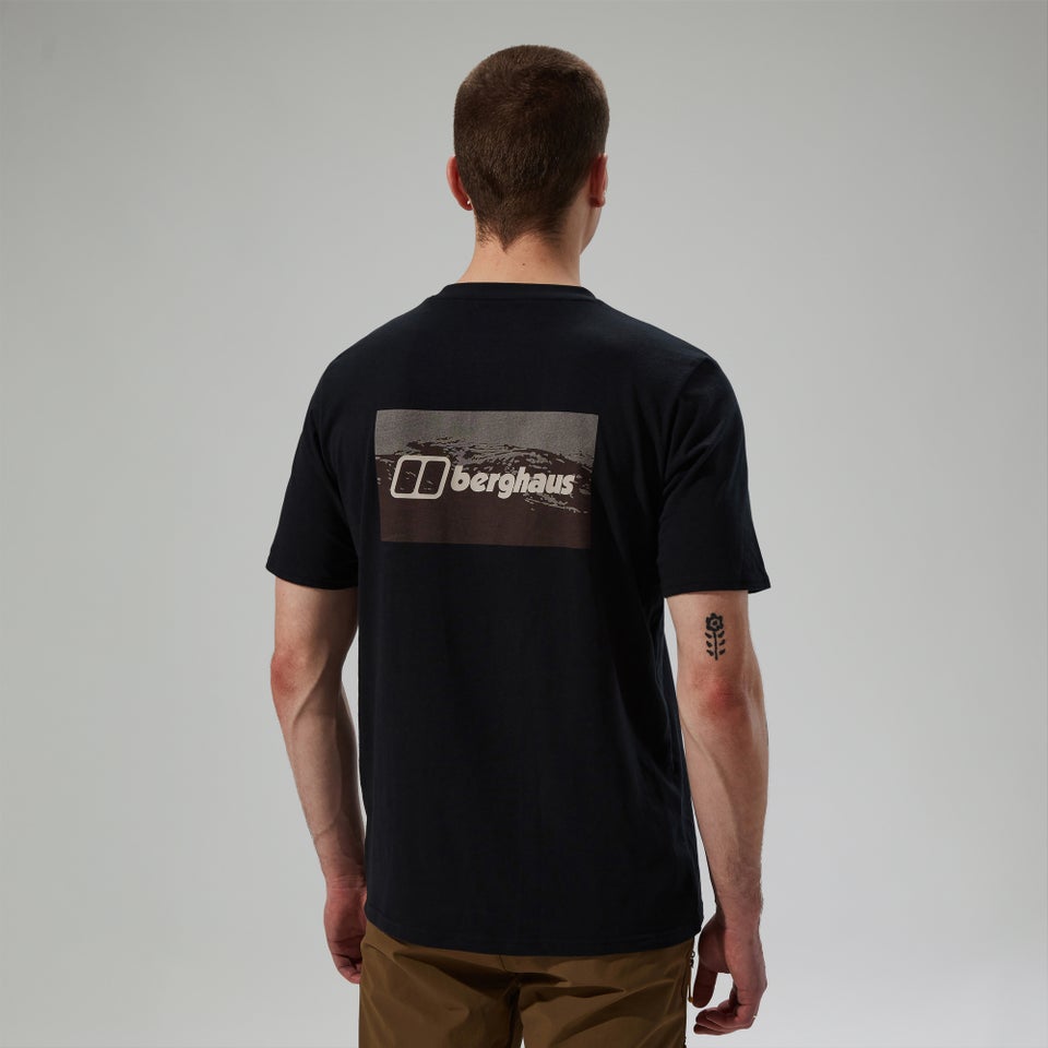 Cheviot Box Logo Herren-T-Shirt - Schwarz