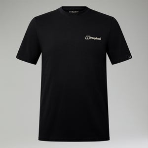 Cheviot Box Logo Herren-T-Shirt - Schwarz