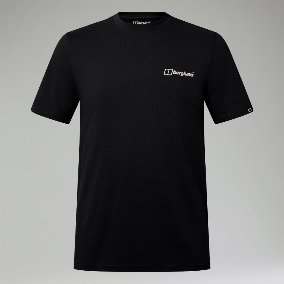 Cheviot Box Logo Herren-T-Shirt - Schwarz