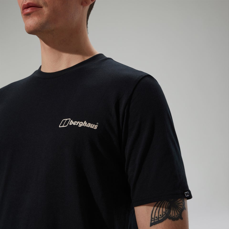 Cheviot Box Logo Herren-T-Shirt - Schwarz