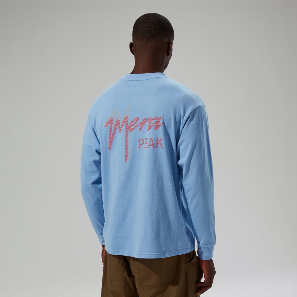 Unisex Mera Peak Long Sleeve T-Shirt - Blue