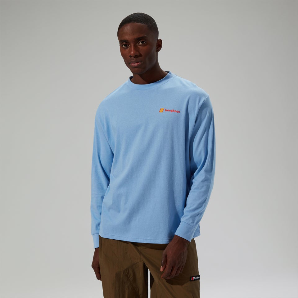 Unisex Mera Peak Long Sleeve T-Shirt - Blue