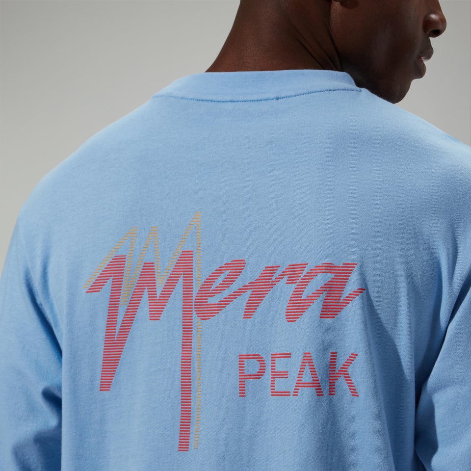 Unisex Mera Peak Long Sleeve T-Shirt - Blue