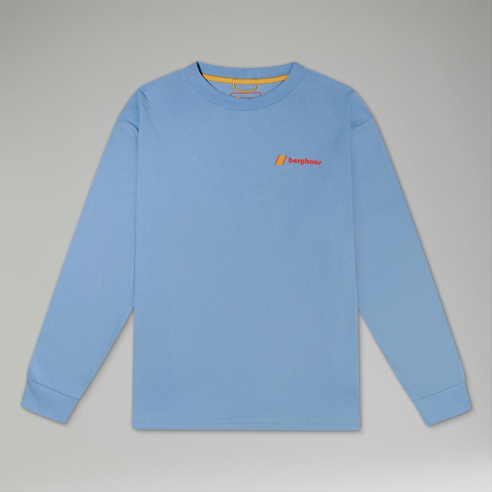 Unisex Mera Peak Long Sleeve T-Shirt - Blue